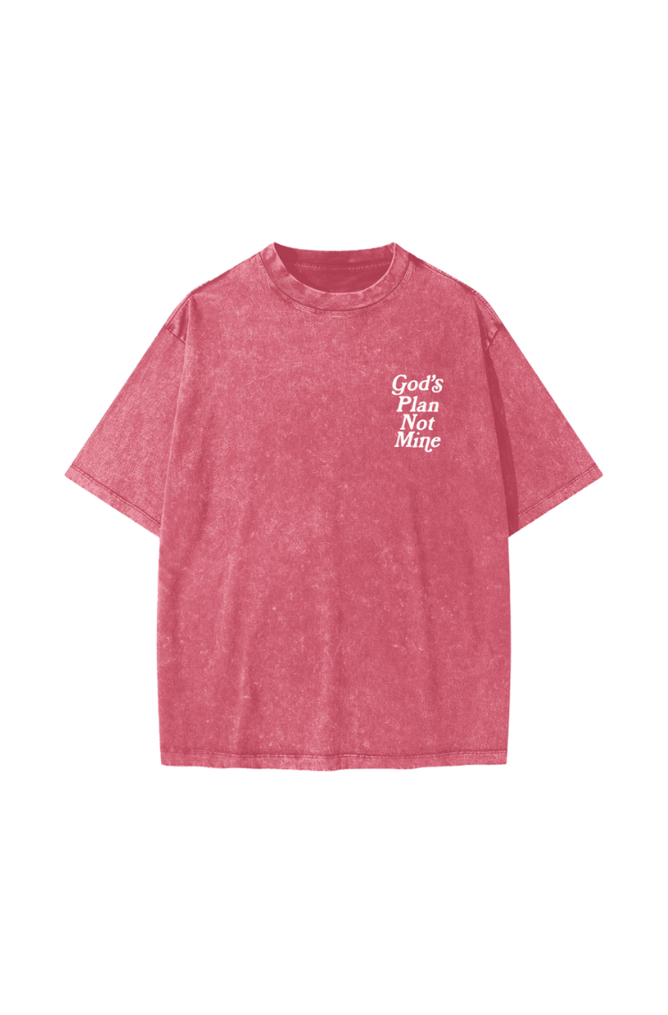 Youth Gods Plan Not Mine Tee - Salmon Pink