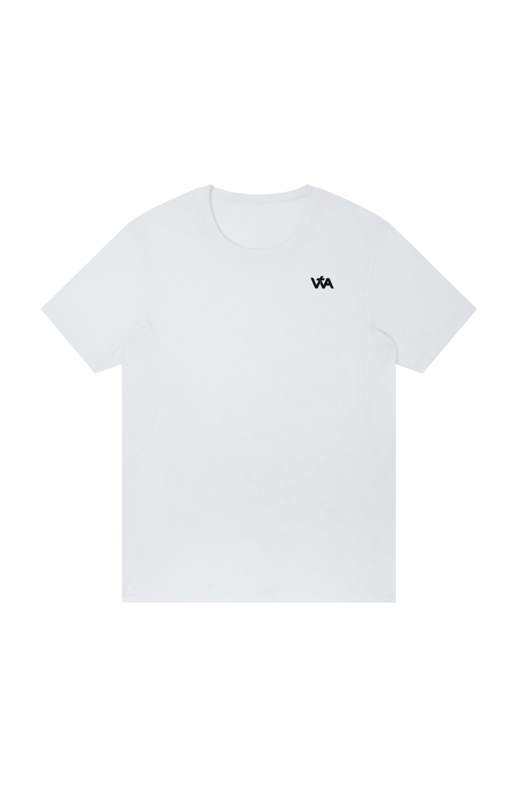 AeroMesh Tee Run and Not Grow Weary - White