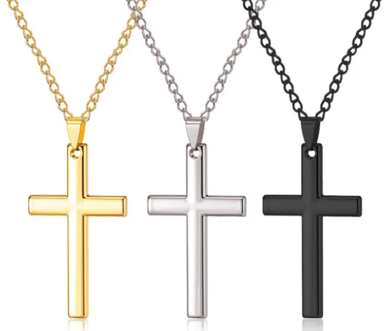 Alloy Cross Chain