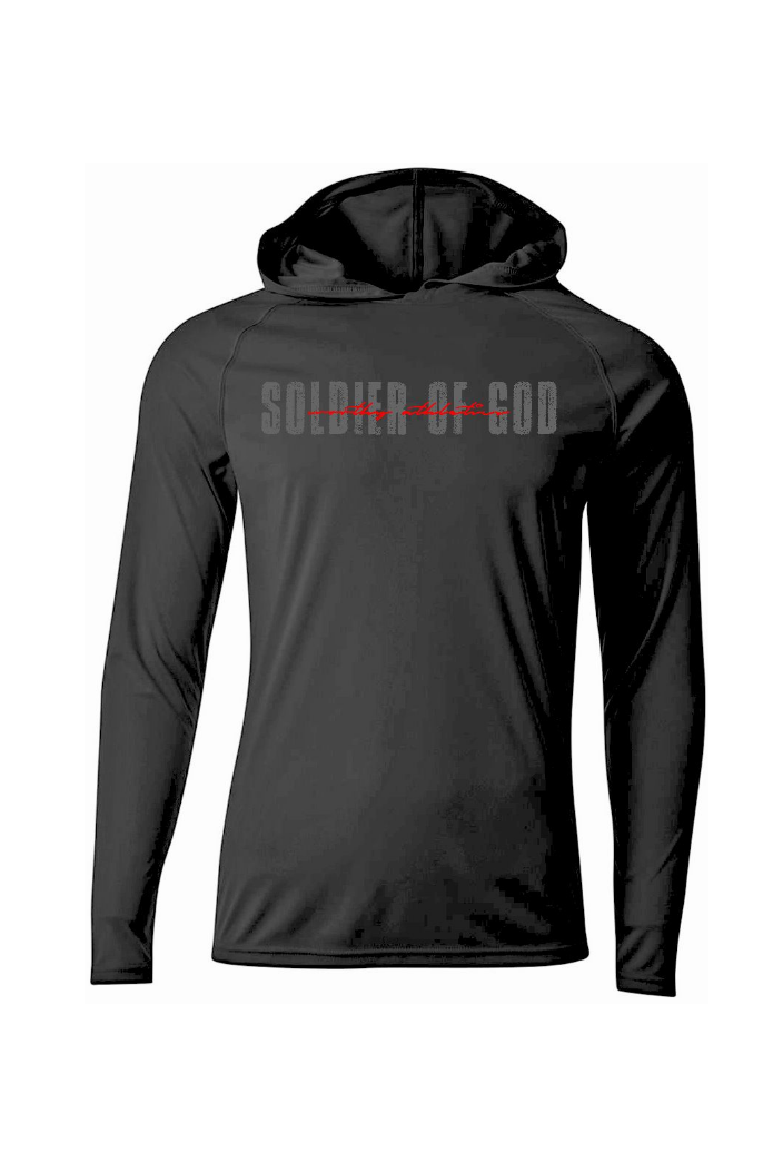 'Soldier of God' Performance Hoodie - Black