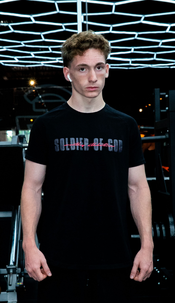 Arc Tee 'Soldier of God' - Black
