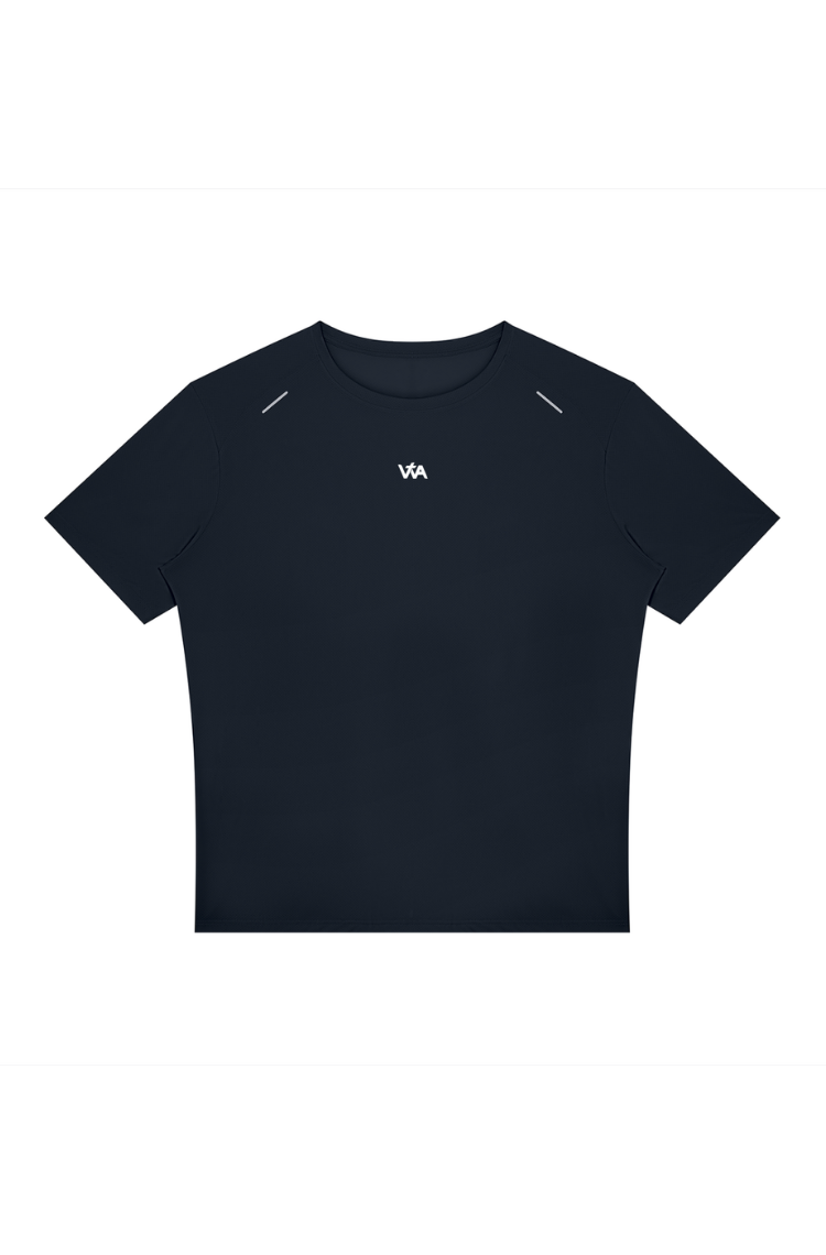 Jesus Saves Stride Performance Tee - Navy Blue