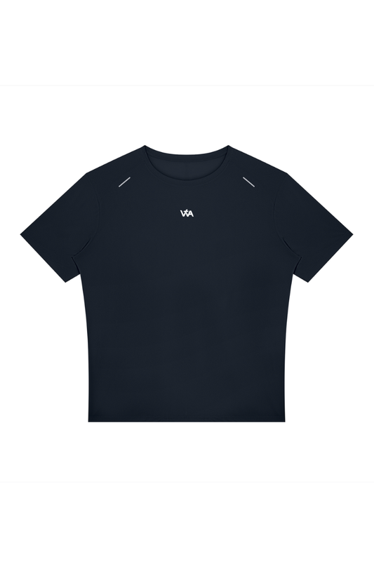 Jesus Saves Stride Performance Tee - Navy Blue