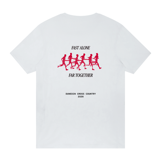Aeromesh Tee Fast Alone Far Together - White
