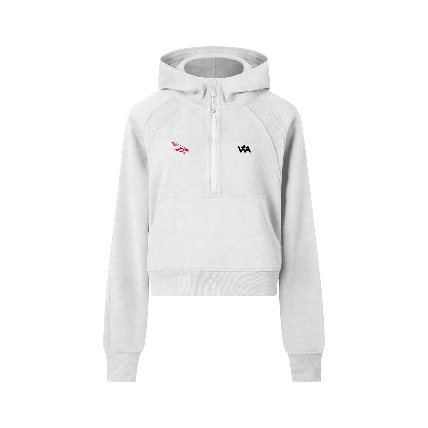 Women's Cropped Zip Fast Alone Far Together - Gray