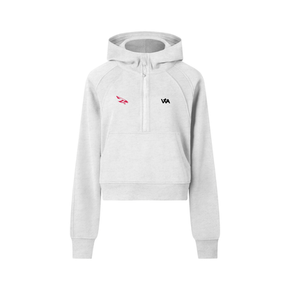 Women's Cropped Zip Fast Alone Far Together - Gray