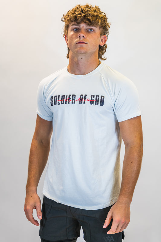 Arc Tee 'Soldier of God' - White