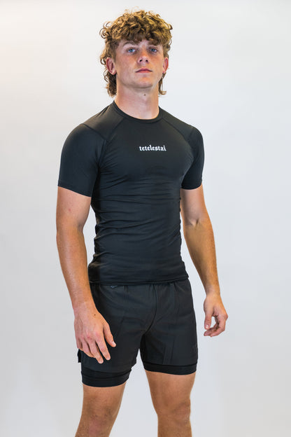 'Tetelestai' Compression Tee - Black
