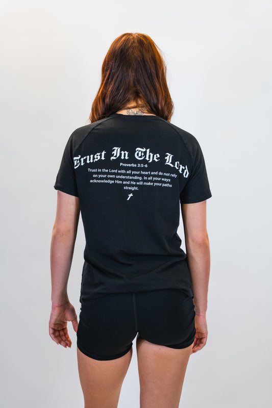 Arc Tee 'Trust In the Lord' - Black