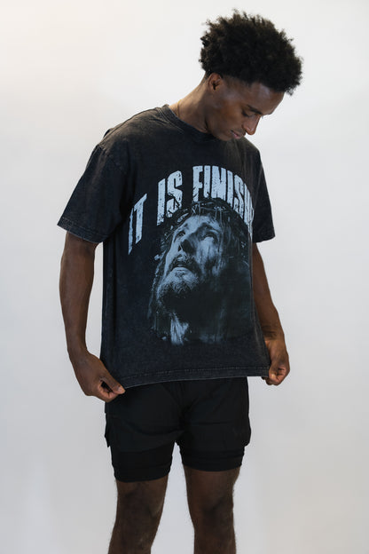 'It Is Finished' Block Oversized Tee