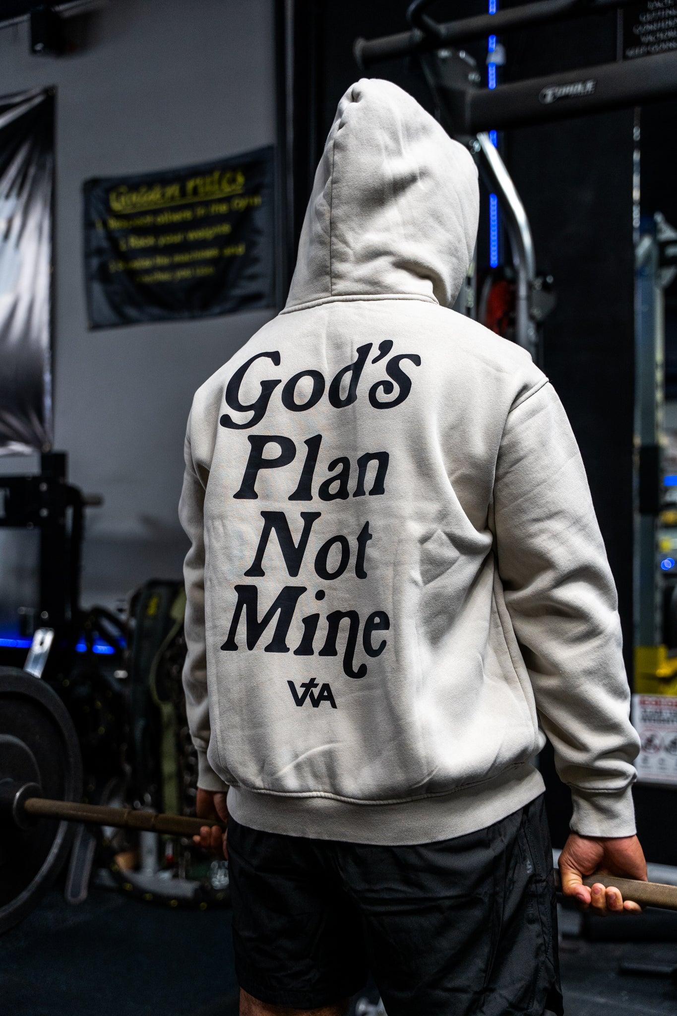 'God's Plan Not Mine' Hoodie 2.0 - Cream