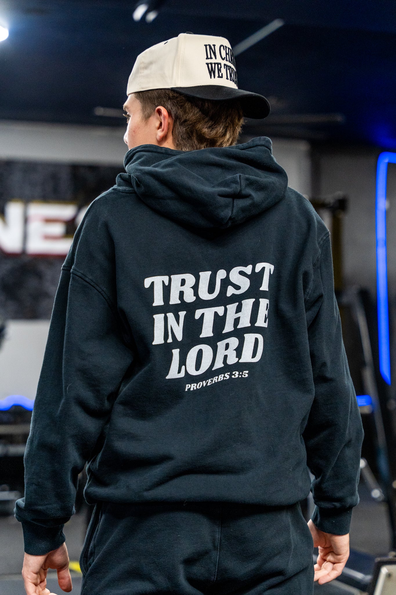 'Trust in The Lord' Hoodie - Black