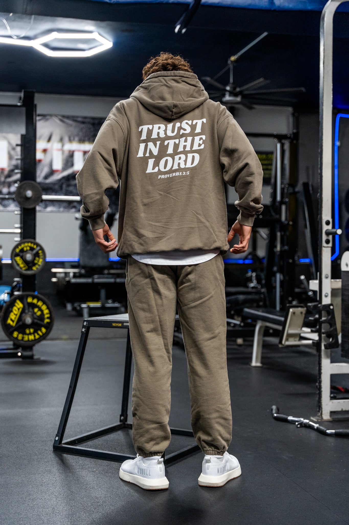 'Trust In The Lord' Hoodie - Coffee