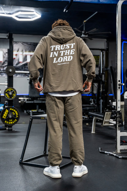 'Trust In The Lord' Hoodie - Coffee
