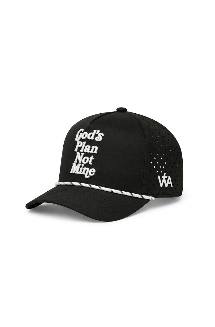 Gods Plan Not Mine Performance Hat - Black