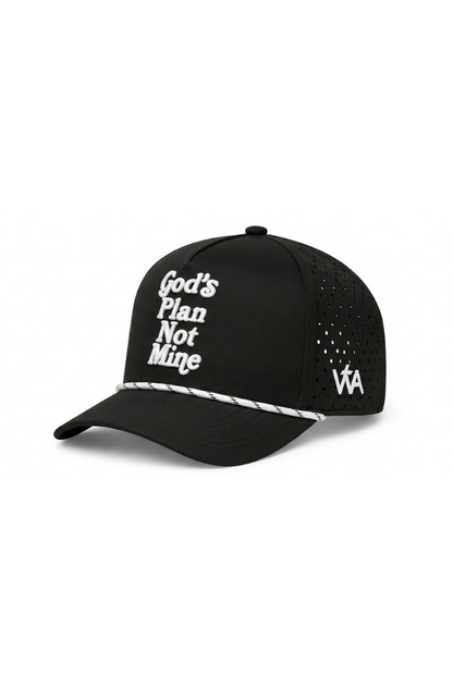 Gods Plan Not Mine Performance Hat - Black