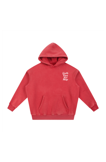 God’s Plan Not Mine Hoodie 2.0 - Red