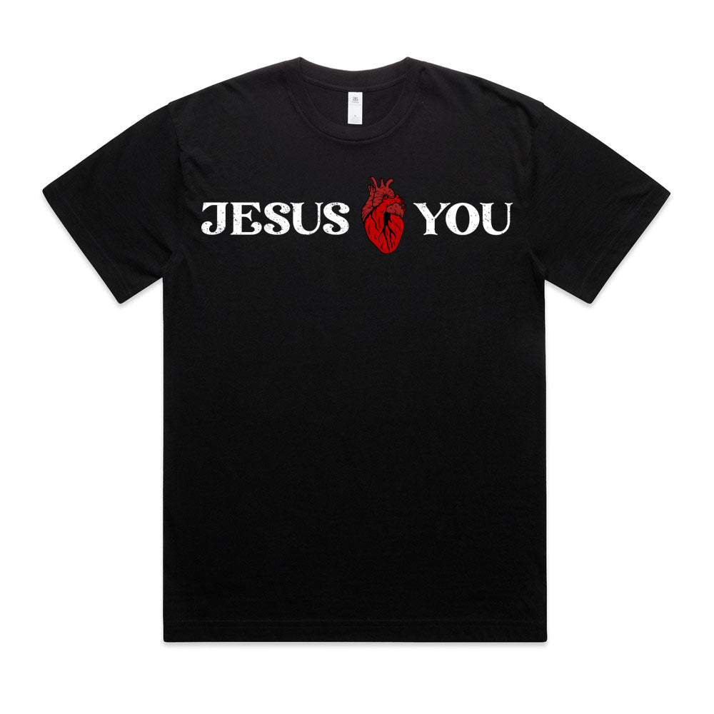 'Jesus Loves You' Tee - Black