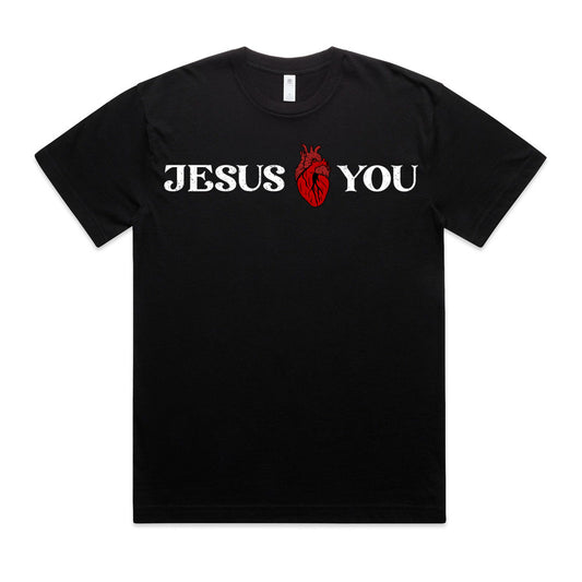 'Jesus Loves You' Tee - Black