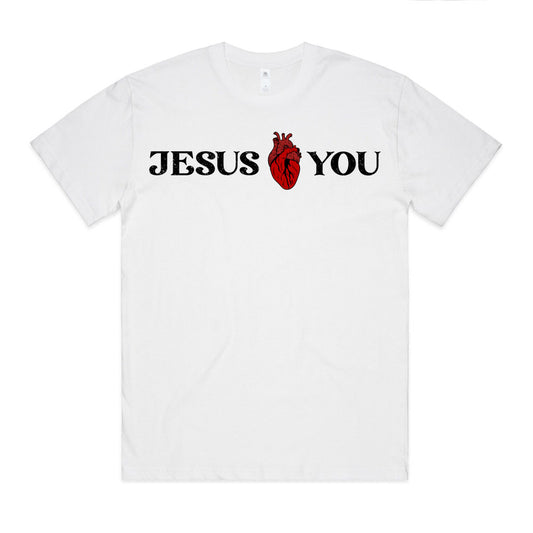 'Jesus Loves You' Tee - White
