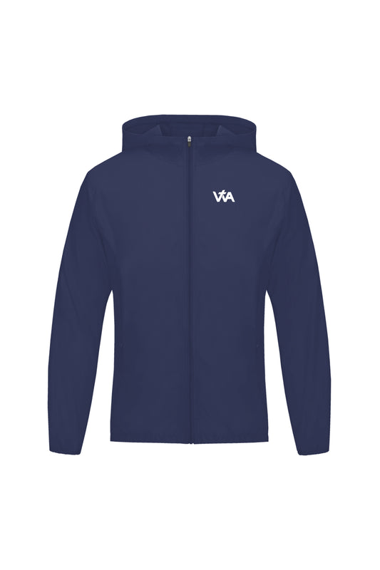 'Jesus Saves' Aero Jacket - Navy Blue