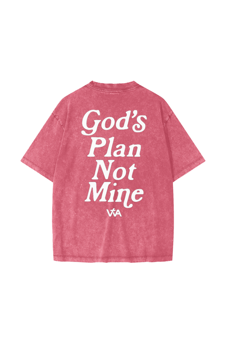 Youth Gods Plan Not Mine Tee - Salmon Pink