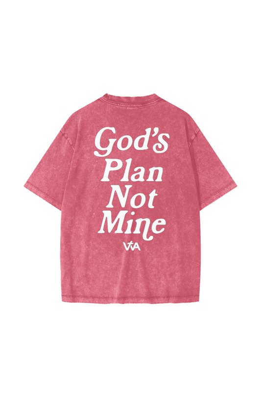 Youth Gods Plan Not Mine Tee - Salmon Pink