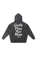 'God's Plan Not Mine' Hoodie 2.0 - Black