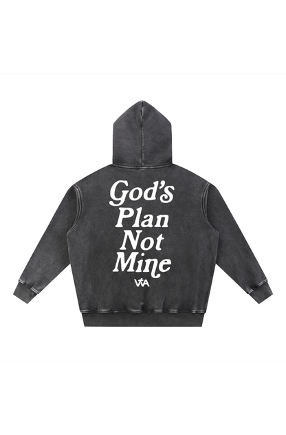 'God's Plan Not Mine' Hoodie 2.0 - Black