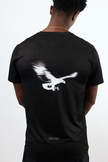 AeroMesh Tee Soar Like Eagles - Black