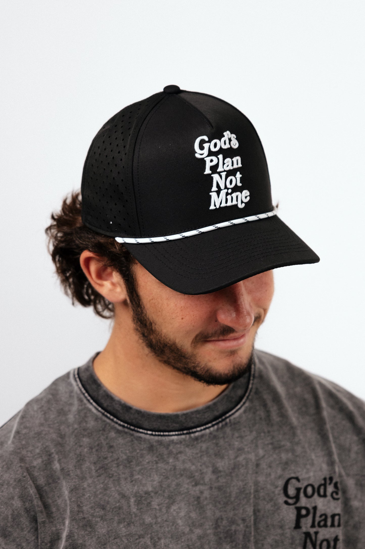 God’s Plan Not Mine Performance Hat - Black