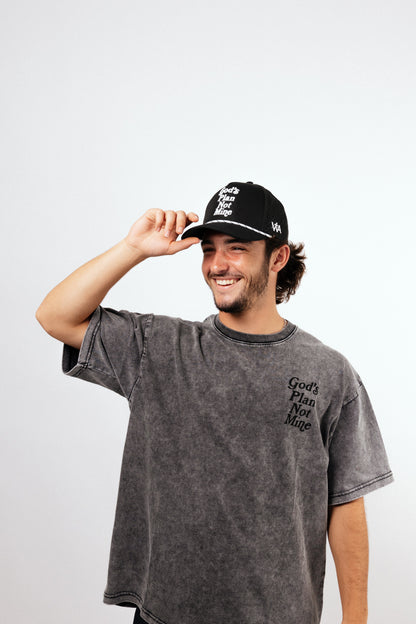 God’s Plan Not Mine Oversized Tee - Gray