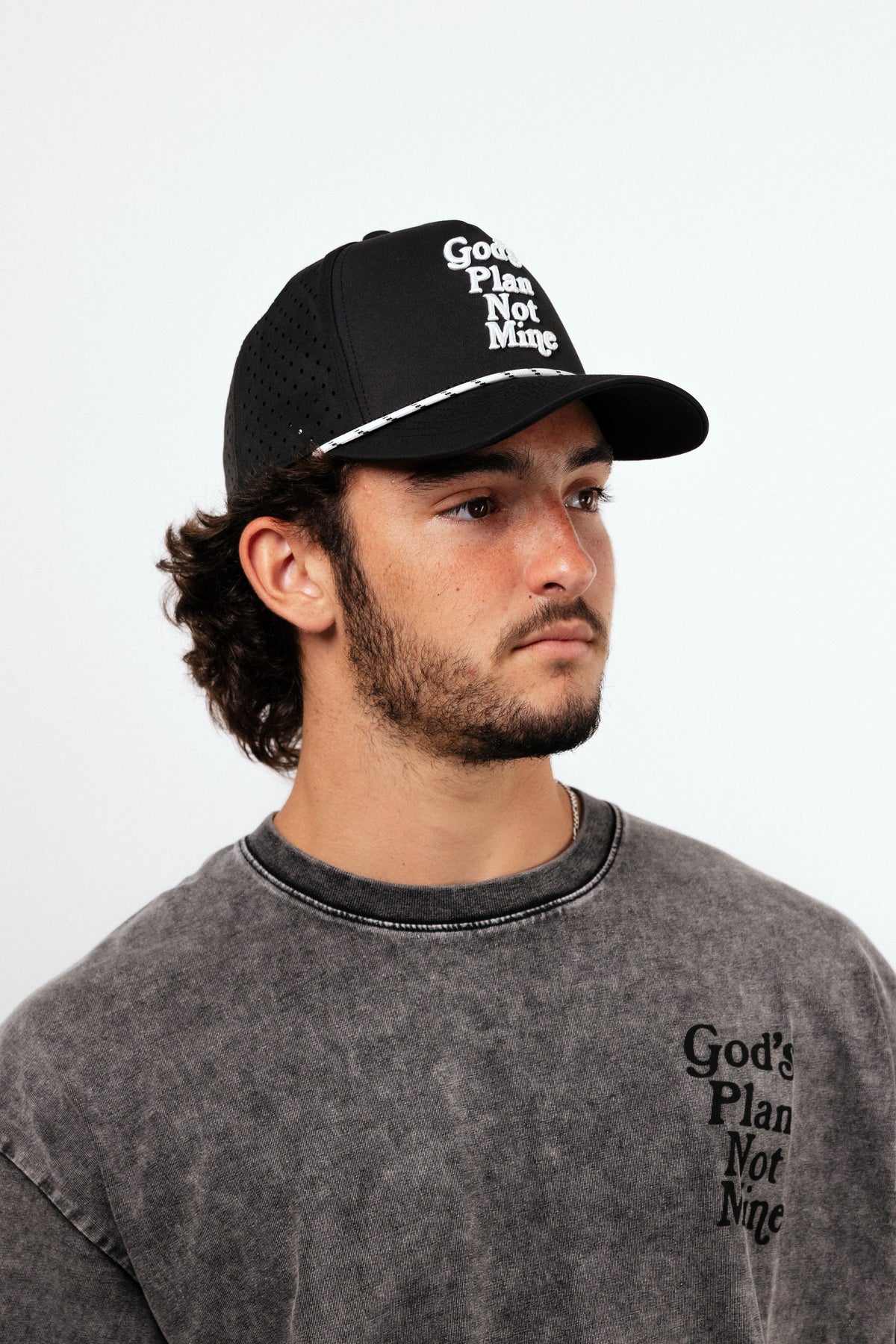 God’s Plan Not Mine Performance Hat - Black