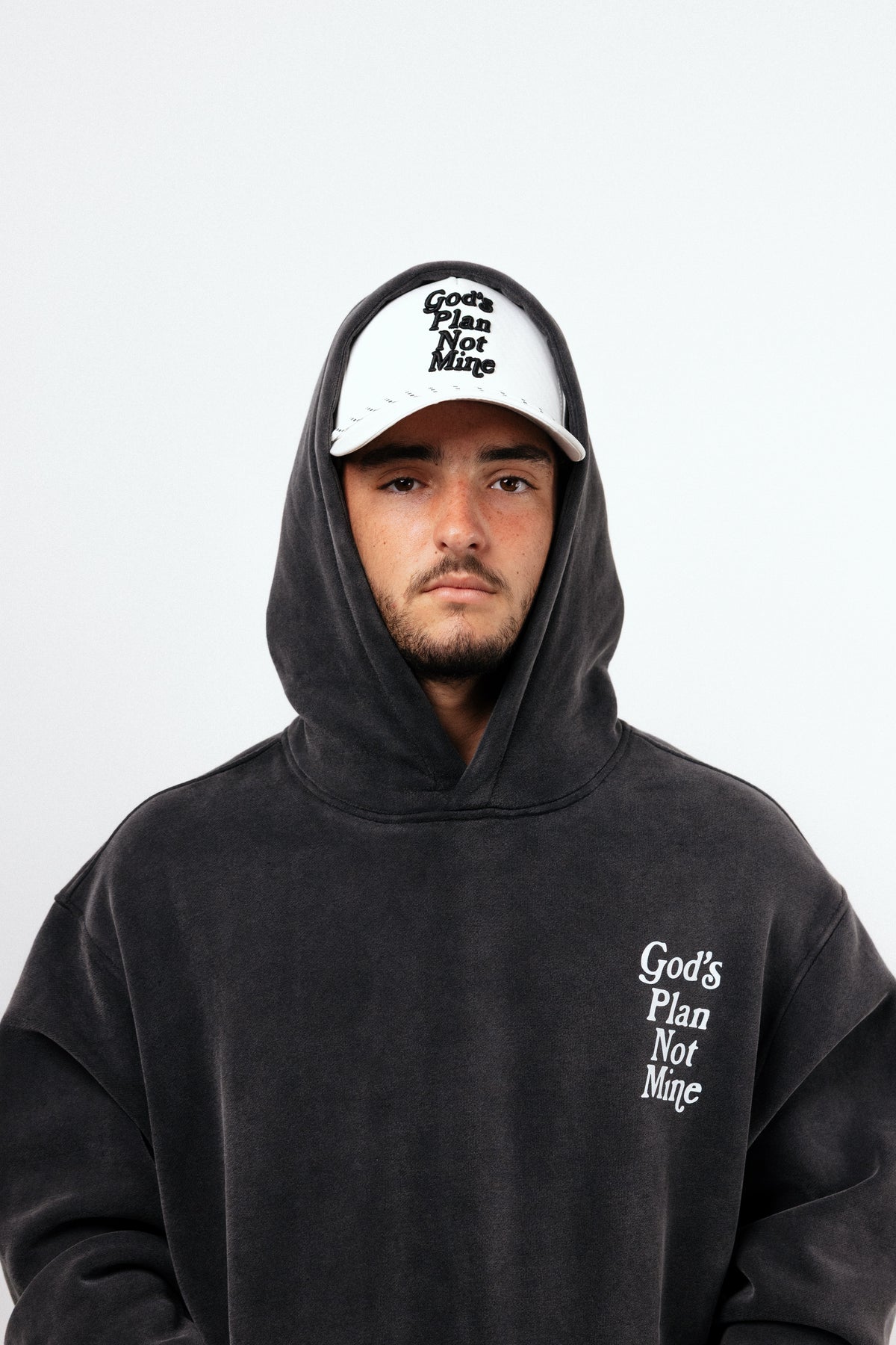 God's Plan Not Mine Hoodie - Black