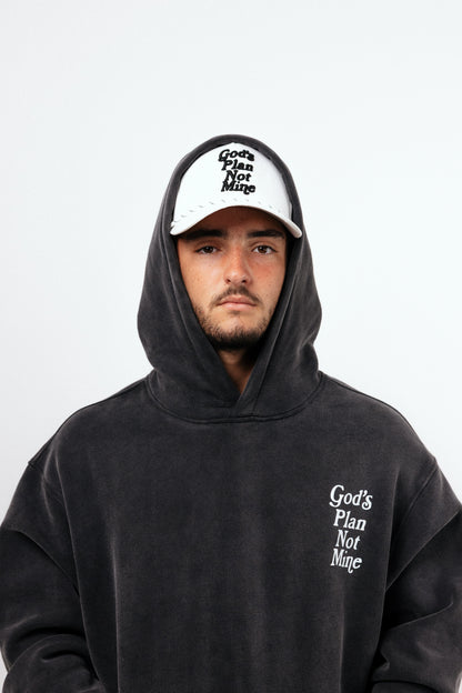 God's Plan Not Mine Hoodie - Black