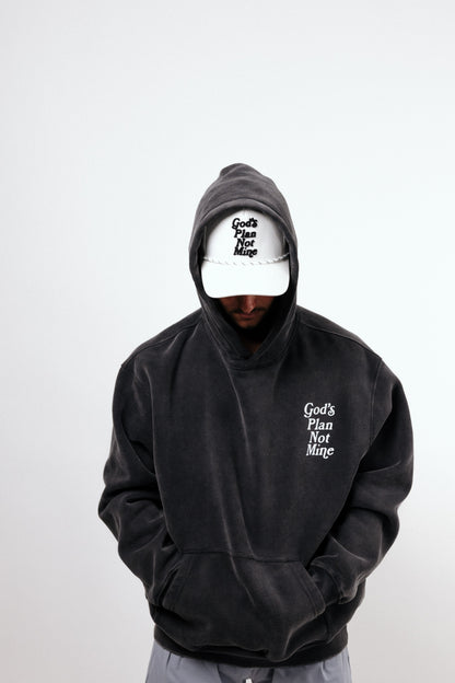 God's Plan Not Mine Hoodie - Black