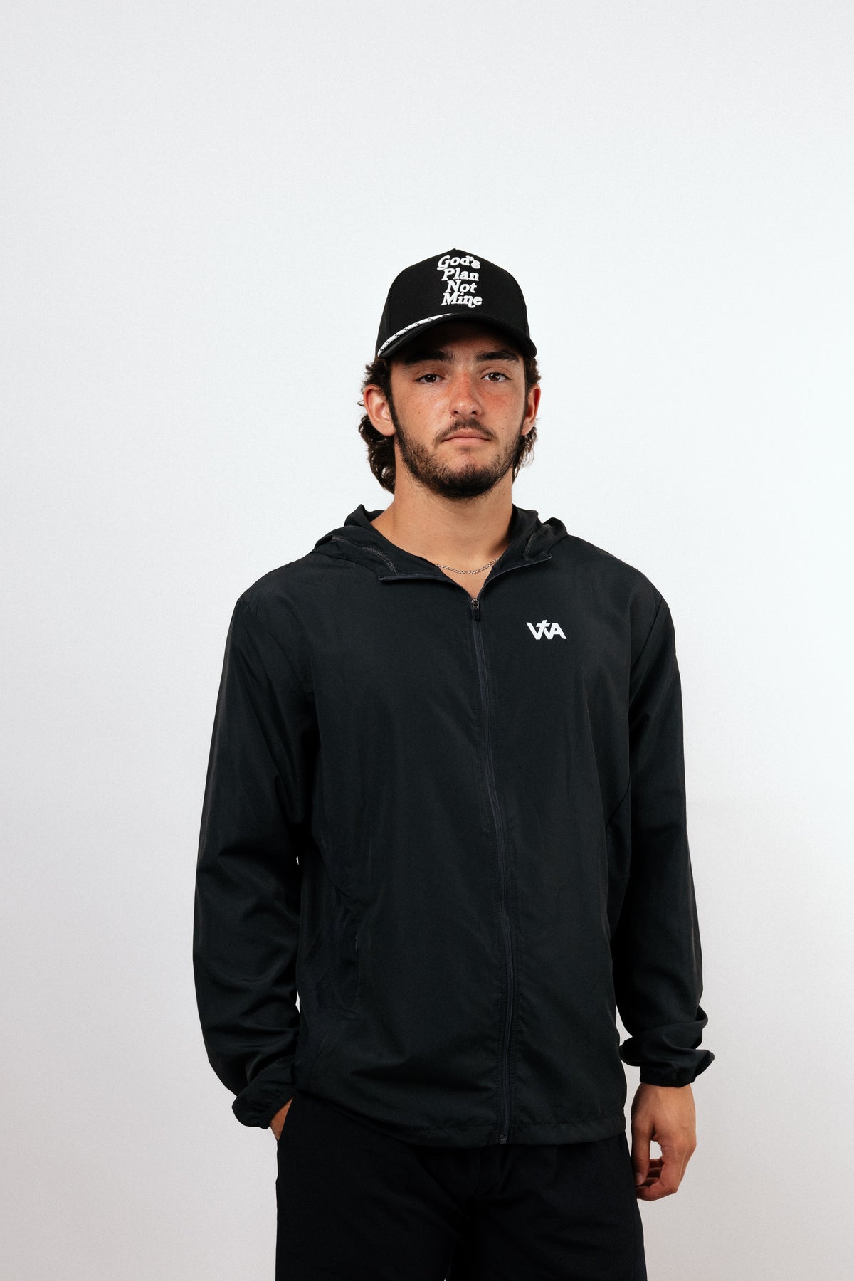 Jesus Saves Windbreaker - Black