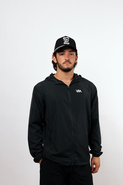 Jesus Saves Windbreaker - Black