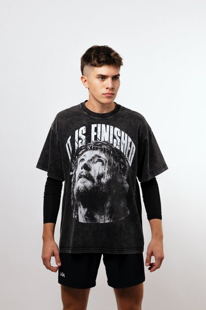 It Is Finished Oversized Tee - Black