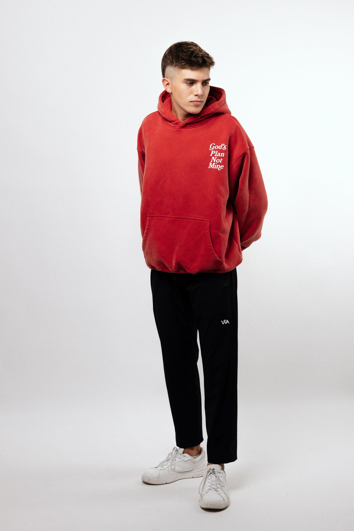 God’s Plan Not Mine Hoodie - Red