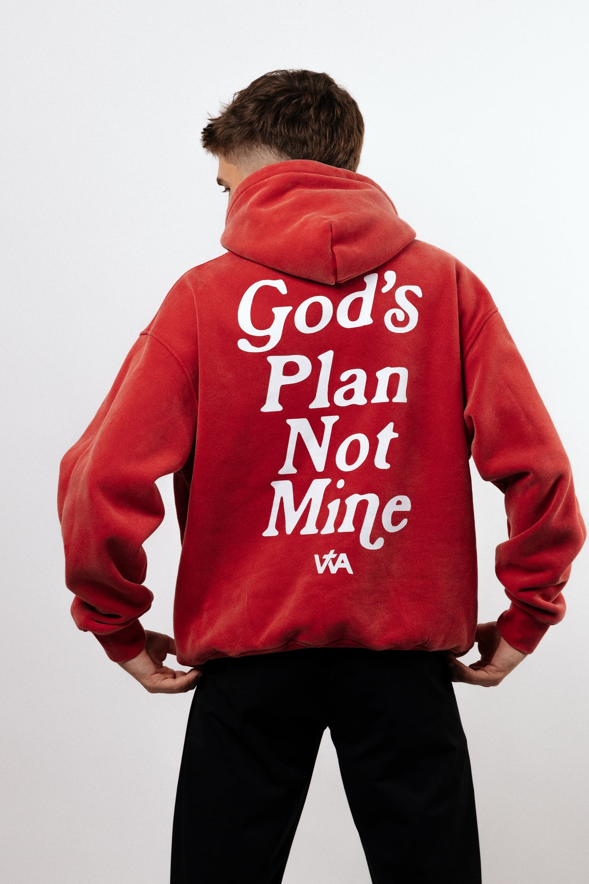 God’s Plan Not Mine Hoodie - Red
