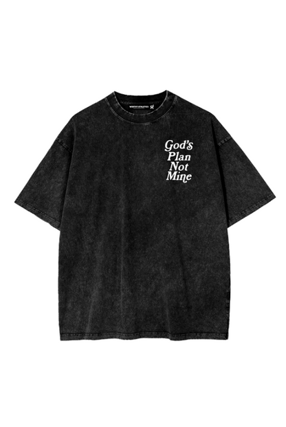 'God's Plan Not Mine' Tee - Black