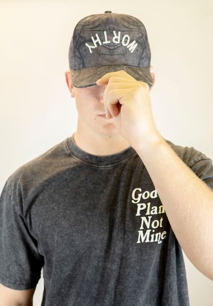 Reversed 'Worthy' Hat - Camo