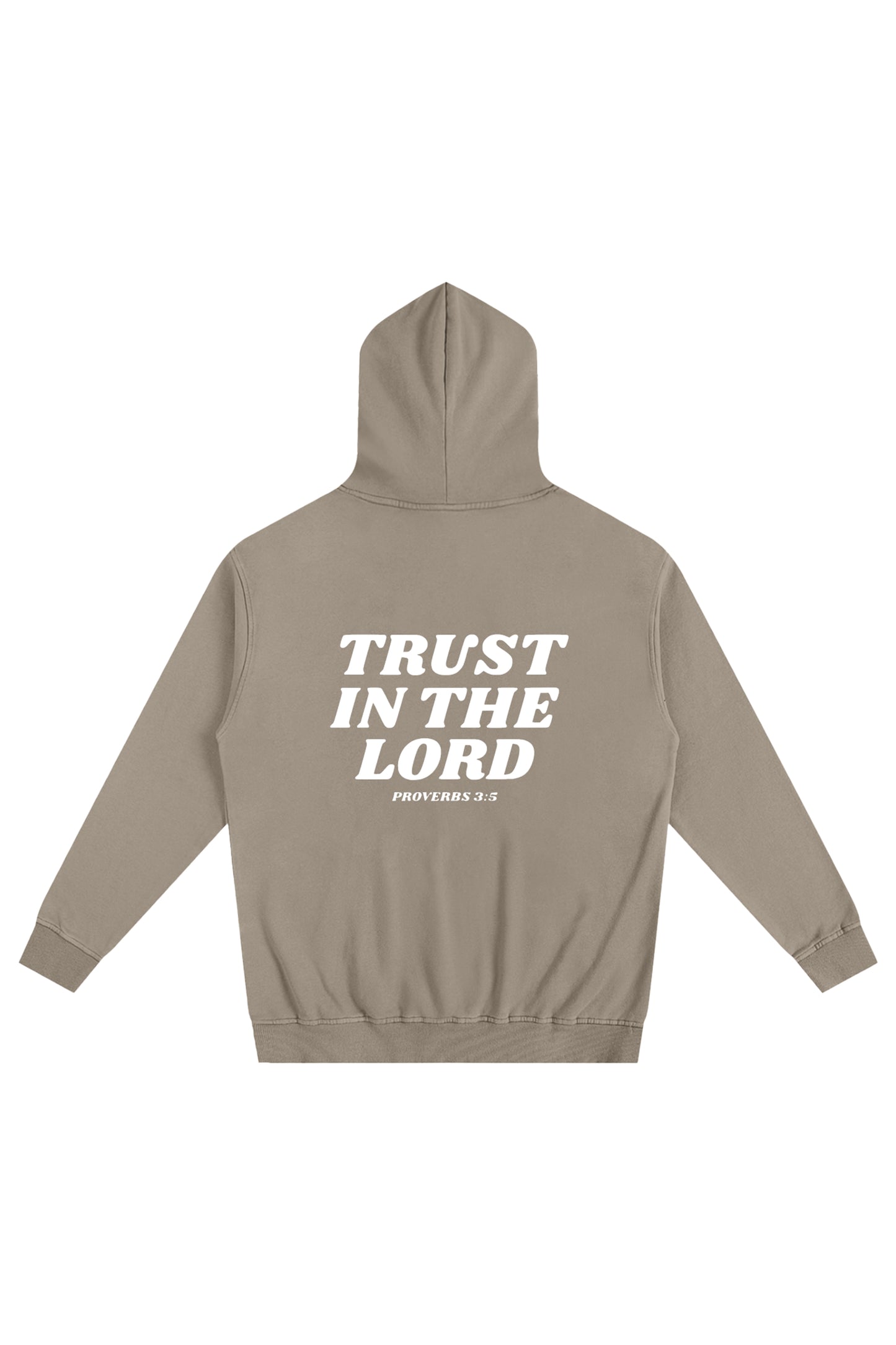 'Trust In The Lord' Hoodie - Coffee