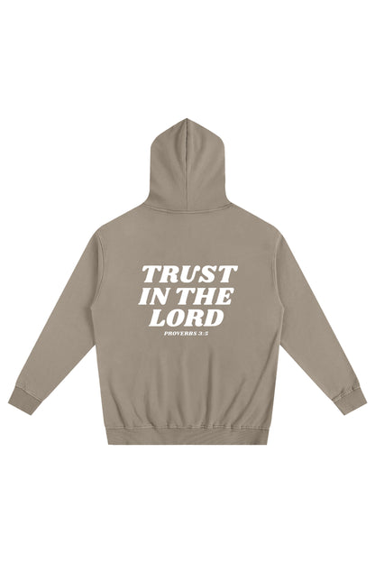 'Trust In The Lord' Hoodie - Coffee
