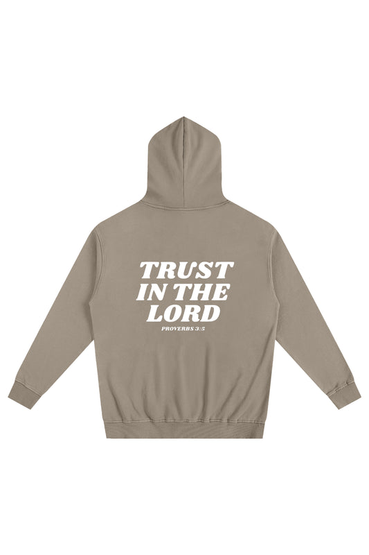 'Trust In The Lord' Hoodie - Coffee